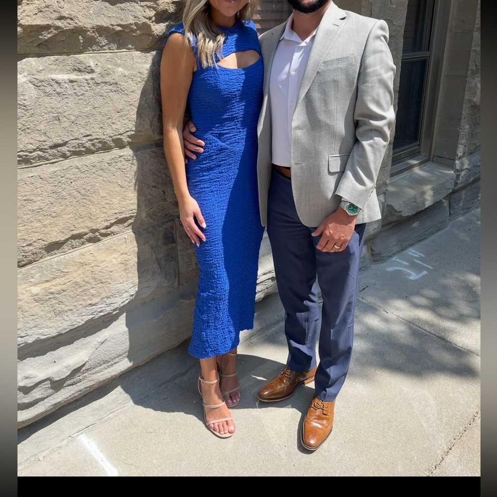 Elegant Blue Women's Dress